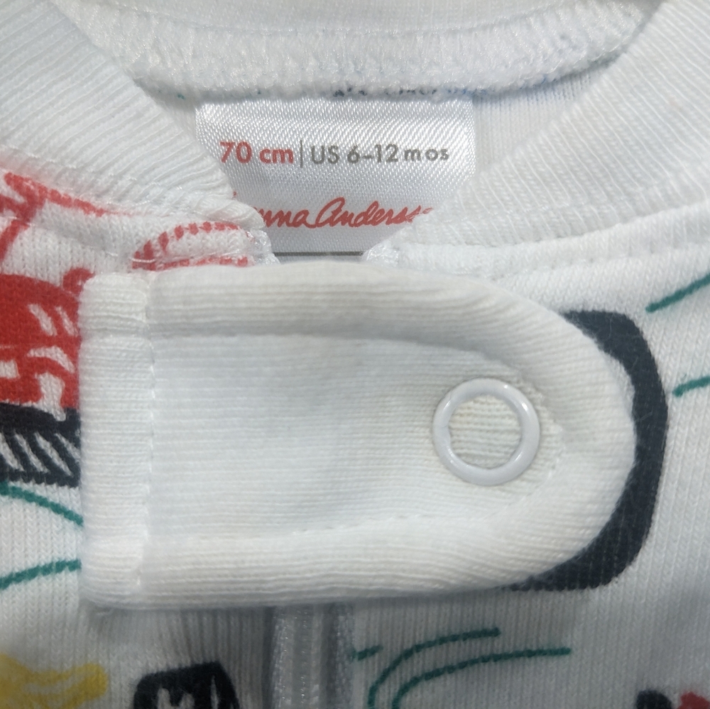 Hanna Andersson Race Car Organic Pajamas - 6-12 mo - Picture 4 of 4
